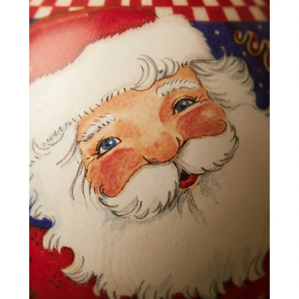 Hallmark Keepsake 1995 Mary‎ Engelbreit Santa Glass Ball Ornament QX2409